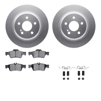 R1 Concepts WDUH1-63160 Carbon Series Brake Rotors W/ 5000 Oep Brake Pads & Hdw